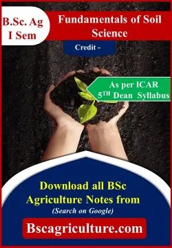 Fundamentals of Soil Science 1st semester notes