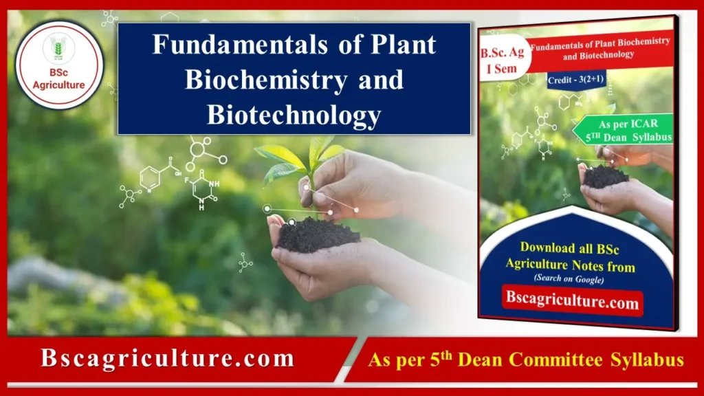 Fundamentals of Plant Biochemistry and Biotechnology pdf