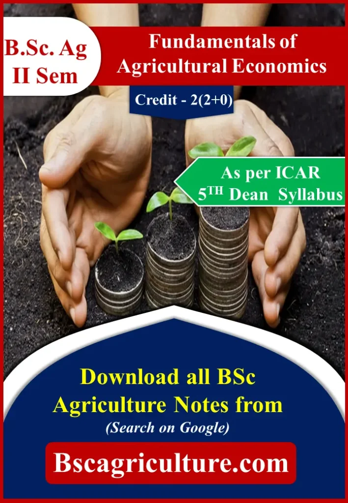 Fundamentals of Agricultural Economics