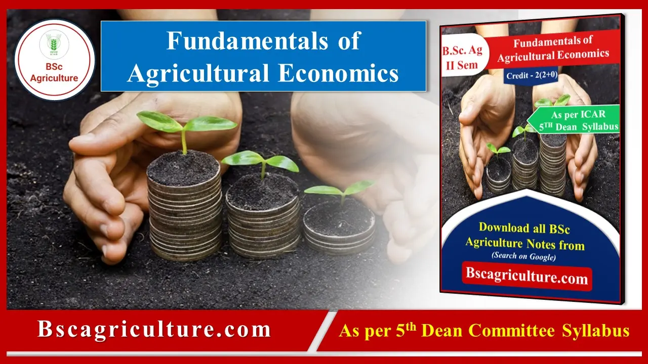 Fundamentals of Agricultural Economics notes