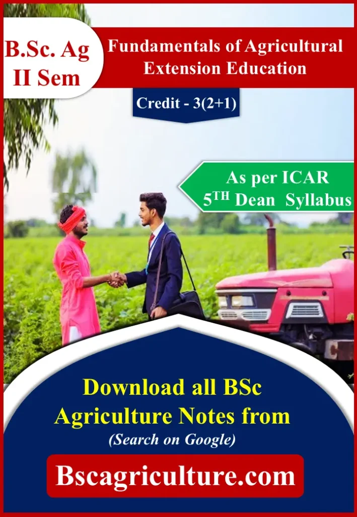 Fundamentals of Agricultural Extension Education notes