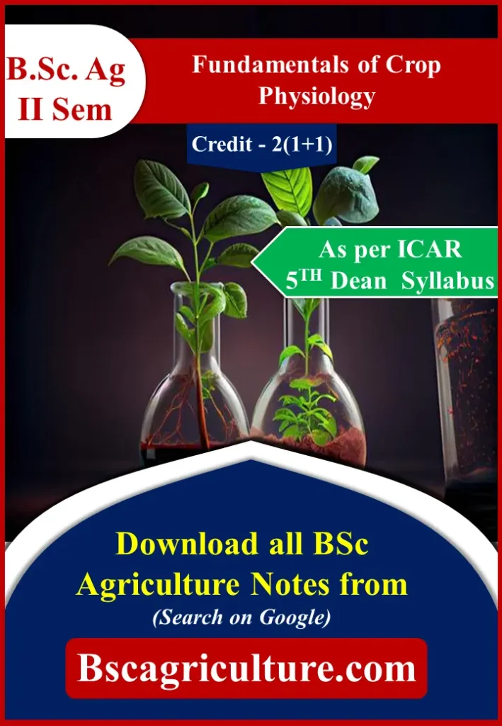 Fundamentals of Crop Physiology