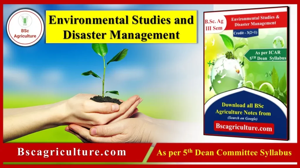 environmental studies and disaster management notes pdf