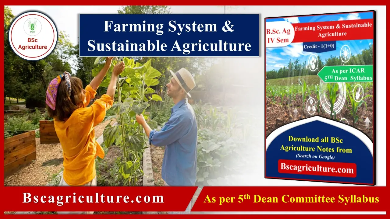 Farming System & Sustainable Agriculture notes