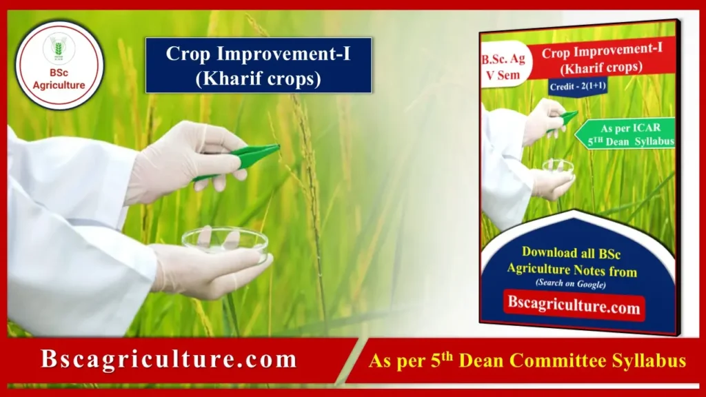 Crop Improvement kharif